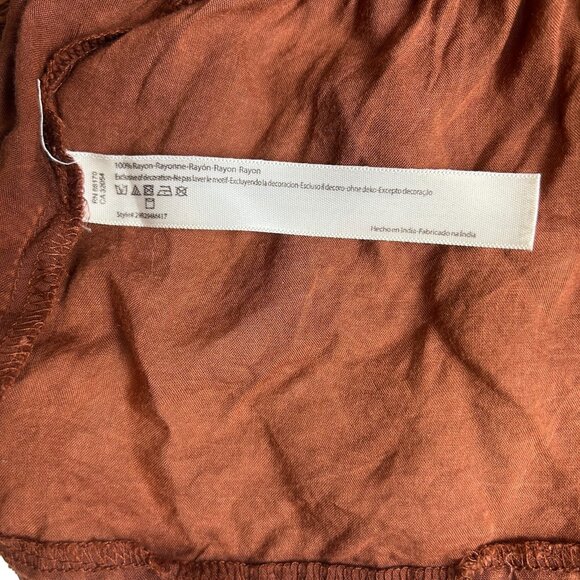 Free People Intimately High-Low Women's Tank Top Dress Rust Orange - Size XS - Picture 6 of 8